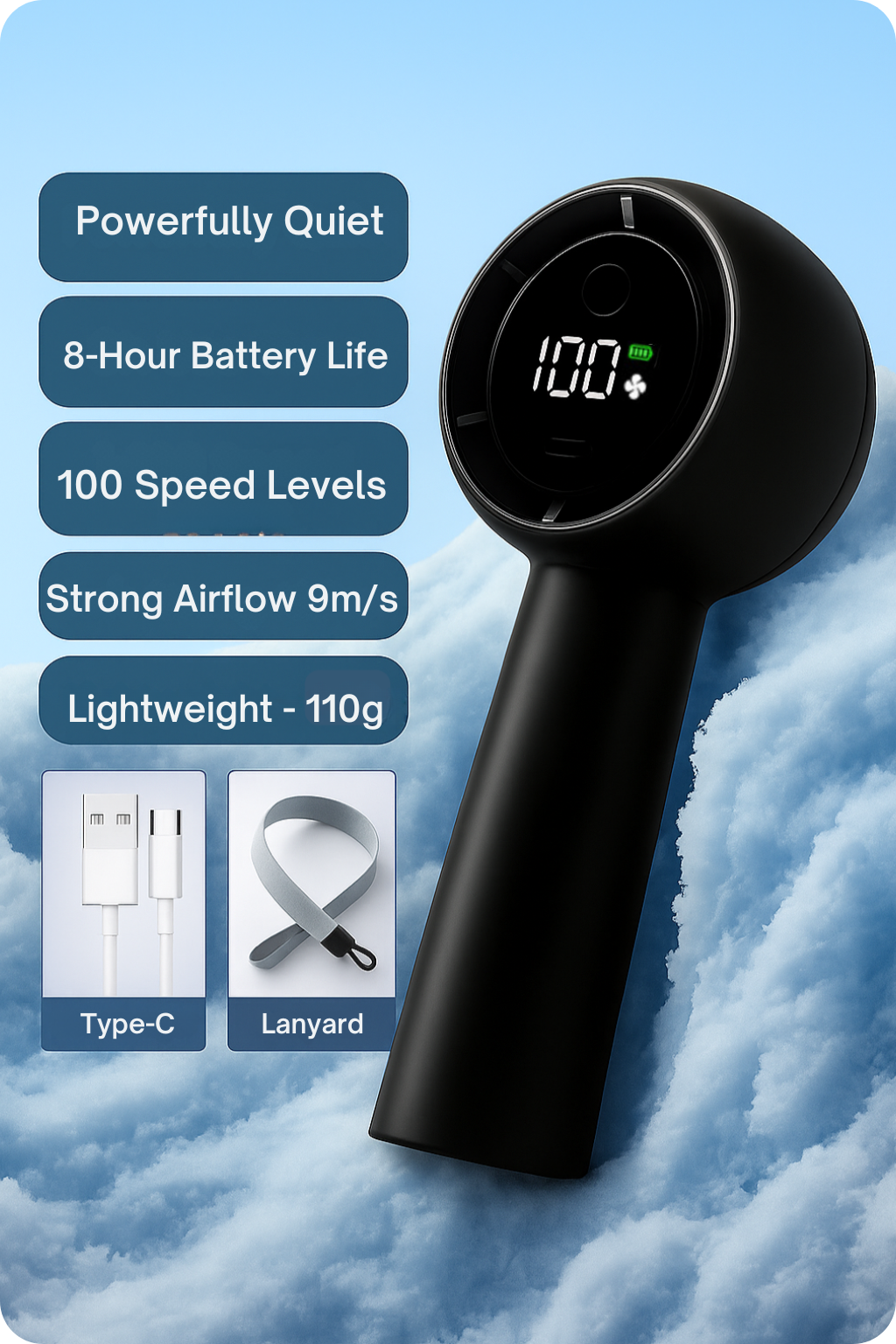 Oshari Breeze™ –  Handheld Fan